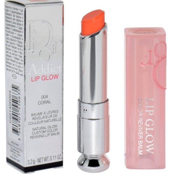 BNIB 💚Dior 004 CORAL Dior Addict Lip Glow ✔️ NEW IN BOX - Picture 5 of 9